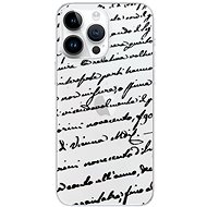 iSaprio Handwriting 01 pro black pro iPhone 15 Pro Max - Phone Cover