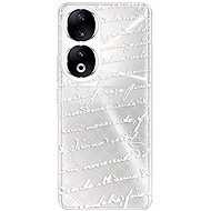 iSaprio Handwriting 01 pro white for Honor 90 5G - Phone Cover