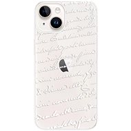 iSaprio Handwriting 01 pro white pro iPhone 15 - Phone Cover