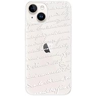 iSaprio Handwriting 01 pro white pro iPhone 15 Plus - Phone Cover