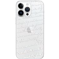 iSaprio Handwriting 01 pro white pro iPhone 15 Pro Max - Phone Cover