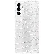 iSaprio Handwriting 01 pro white pro Samsung Galaxy A04s - Phone Cover