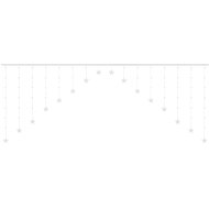 ISO 11338 stars 136 LED cold white - Light Chain