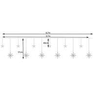 Malatec 17228 stars, snowflakes 138 LED, multicolour - Light Chain