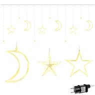 ISO 11329 stars, moon 138 LED warm white - Light Chain