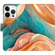 iSaprio flip pouzdro Blue and Orange pro iPhone 15 Pro - Phone Cover