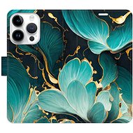 iSaprio flip pouzdro Blue Flowers 02 pro iPhone 15 Pro - Phone Cover