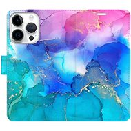 iSaprio flip pouzdro BluePink Paint pro iPhone 15 Pro - Phone Cover