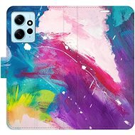iSaprio flip puzdro Abstract Paint 05 na Xiaomi Redmi Note 12 5G - Kryt na mobil