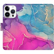 iSaprio flip pouzdro Colour Marble 02 pro iPhone 15 Pro - Phone Cover