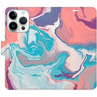 iSaprio flip pouzdro Abstract Paint 06 pro iPhone 15 Pro - Phone Cover