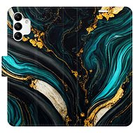 iSaprio flip pouzdro Dark Paint pro Samsung Galaxy A04s - Phone Cover