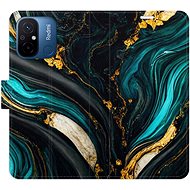 iSaprio flip pouzdro Dark Paint pro Xiaomi Redmi 12C - Phone Cover