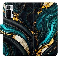 iSaprio flip pouzdro Dark Paint pro Xiaomi Redmi Note 10 Pro - Phone Cover