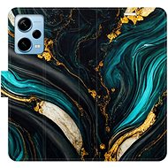 iSaprio flip pouzdro Dark Paint pro Xiaomi Redmi Note 12 Pro+ 5G - Phone Cover
