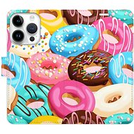 iSaprio flip pouzdro Donuts Pattern 02 pro iPhone 15 Pro - Phone Cover