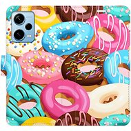 iSaprio flip pouzdro Donuts Pattern 02 pro Xiaomi Redmi Note 12 Pro+ 5G - Phone Cover