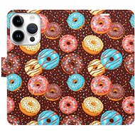 iSaprio flip pouzdro Donuts Pattern pro iPhone 15 Pro - Phone Cover