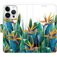 iSaprio flip pouzdro Exotic Flowers 02 pro iPhone 15 Pro - Phone Cover