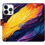 iSaprio flip pouzdro Fire Paint pro iPhone 15 Pro - Phone Cover
