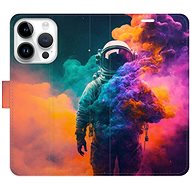 iSaprio flip pouzdro Astronaut in Colours 02 pro iPhone 15 Pro - Phone Cover
