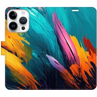 iSaprio flip pouzdro Orange Paint 02 pro iPhone 15 Pro - Phone Cover