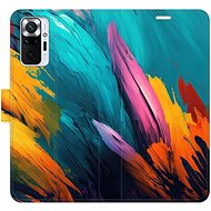 iSaprio flip pouzdro Orange Paint 02 pro Xiaomi Redmi Note 10 Pro - Phone Cover