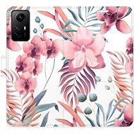 iSaprio flip case Pink Flowers 02 for Xiaomi Redmi Note 12S - Phone Cover