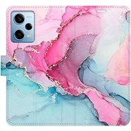 iSaprio flip pouzdro PinkBlue Marble pro Xiaomi Redmi Note 12 Pro 5G / Poco X5 Pro 5G - Phone Cover