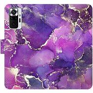 iSaprio flip pouzdro Purple Marble pro Xiaomi Redmi Note 10 Pro - Phone Cover