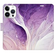 iSaprio flip pouzdro Purple Paint pro iPhone 15 Pro - Phone Cover