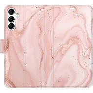 iSaprio flip case RoseGold Marble for Samsung Galaxy A14 / A14 5G - Phone Cover