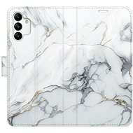 iSaprio flip pouzdro SilverMarble 15 pro Samsung Galaxy A04s - Phone Cover