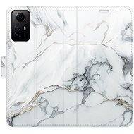 iSaprio flip pouzdro SilverMarble 15 pro Xiaomi Redmi Note 12S - Phone Cover