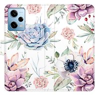 iSaprio flip case Succulents Pattern for Xiaomi Redmi Note 12 Pro 5G / Poco X5 Pro 5G - Phone Cover