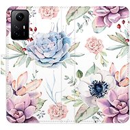 iSaprio flip case Succulents Pattern for Xiaomi Redmi Note 12S - Phone Cover