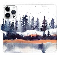iSaprio flip pouzdro Winter 02 pro iPhone 15 Pro - Phone Cover