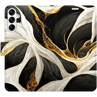 iSaprio flip case BlackGold Marble for Samsung Galaxy A14 / A14 5G - Phone Cover