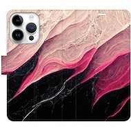 iSaprio flip pouzdro BlackPink Marble pro iPhone 15 Pro - Phone Cover