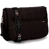 i-Stay Black 15.6" Laptop 12" Tablet Messenger Bag - Laptoptáska