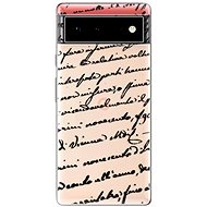 iSaprio Handwriting 01 pro black pro Google Pixel 6 5G - Phone Cover
