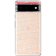 iSaprio Handwriting 01 pro white pro Google Pixel 6 5G - Phone Cover
