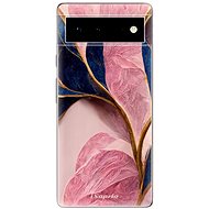 iSaprio Pink Blue Leaves for Google Pixel 6 5G - Phone Cover