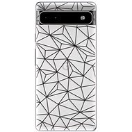 iSaprio Abstract Triangles 03 pro black pro Google Pixel 6a 5G - Phone Cover