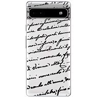iSaprio Handwriting 01 pro black pro Google Pixel 6a 5G - Phone Cover