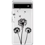 iSaprio Three Dandelions pro black for Google Pixel 6a 5G - Phone Cover