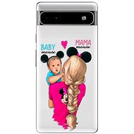 iSaprio Mama Mouse Blonde and Boy pro Google Pixel 6a 5G - Phone Cover