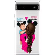 iSaprio Mama Mouse Brunette and Boy pro Google Pixel 6a 5G - Phone Cover