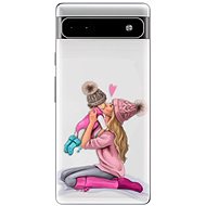 iSaprio Kissing Mom pro Blond and Girl pro Google Pixel 6a 5G - Phone Cover