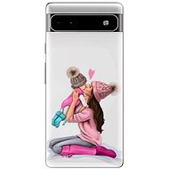 iSaprio Kissing Mom pro Brunette and Girl pro Google Pixel 6a 5G - Phone Cover